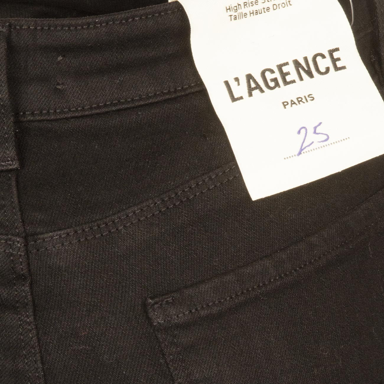 L'AGENCE Jeans Ruth Donna Noir 2583D18 NOIR NOIR 