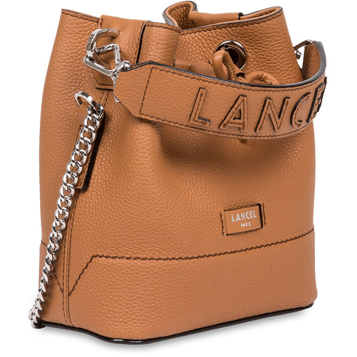 LANCEL Borsa Ninon Mini Bucket Cammello A11466 20 CAMEL 