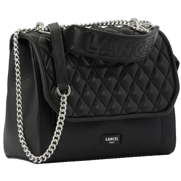 LANCEL Borsa Ninon Medium Flap Black A12229 10 BLACK 