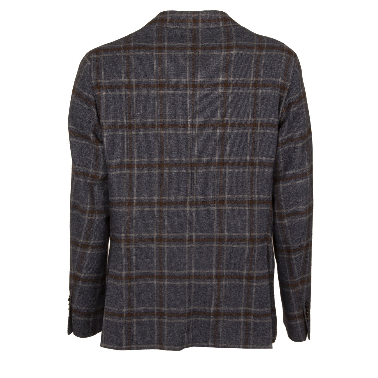 L.B.M.1911. Giacca U. 2 Bott. Tasca Appl. Check Cot. Mano Cashmere L.B.M 25810 2815 1 BLU/GESSO/MARRONE 