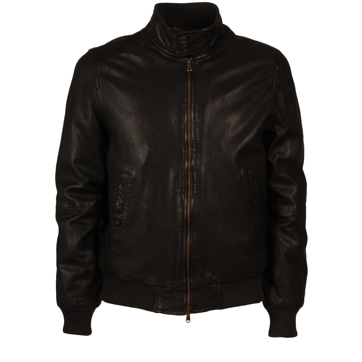 L.B.M.1911. Giubbotto Pelle Imbottito Uomo Black 29533/9386 BLACK 