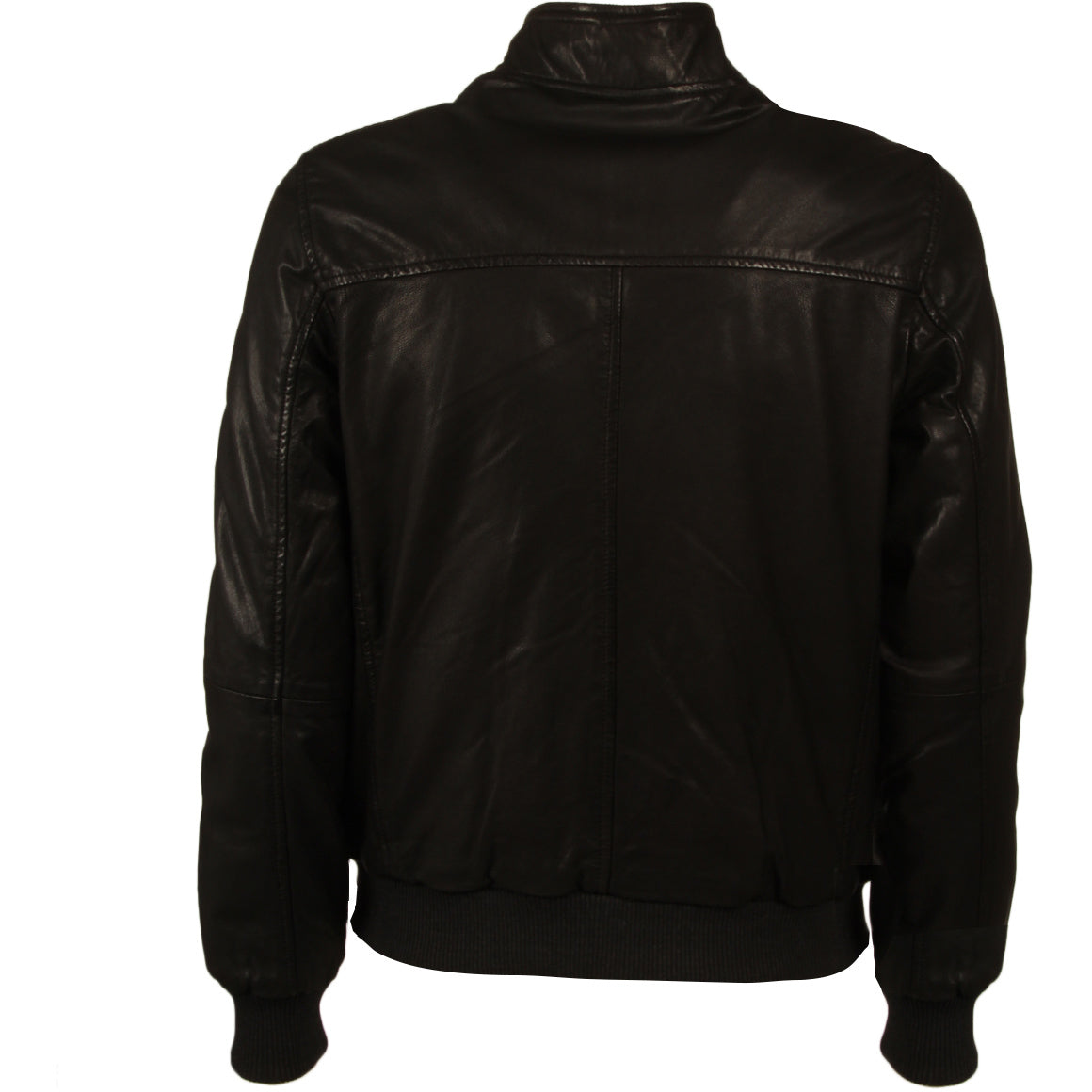 L.B.M.1911. Giubbotto Pelle Imbottito Uomo Black 29533/9386 BLACK 