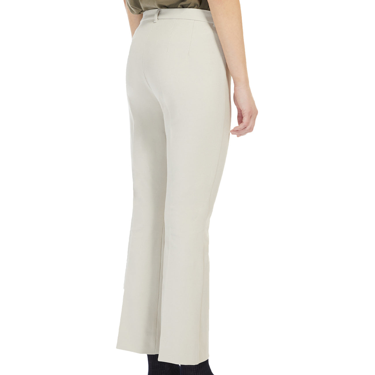 MAX MARA S Pantalone Umanita Zampetta Donna Ecru MM/91360619600 026 ECRU 