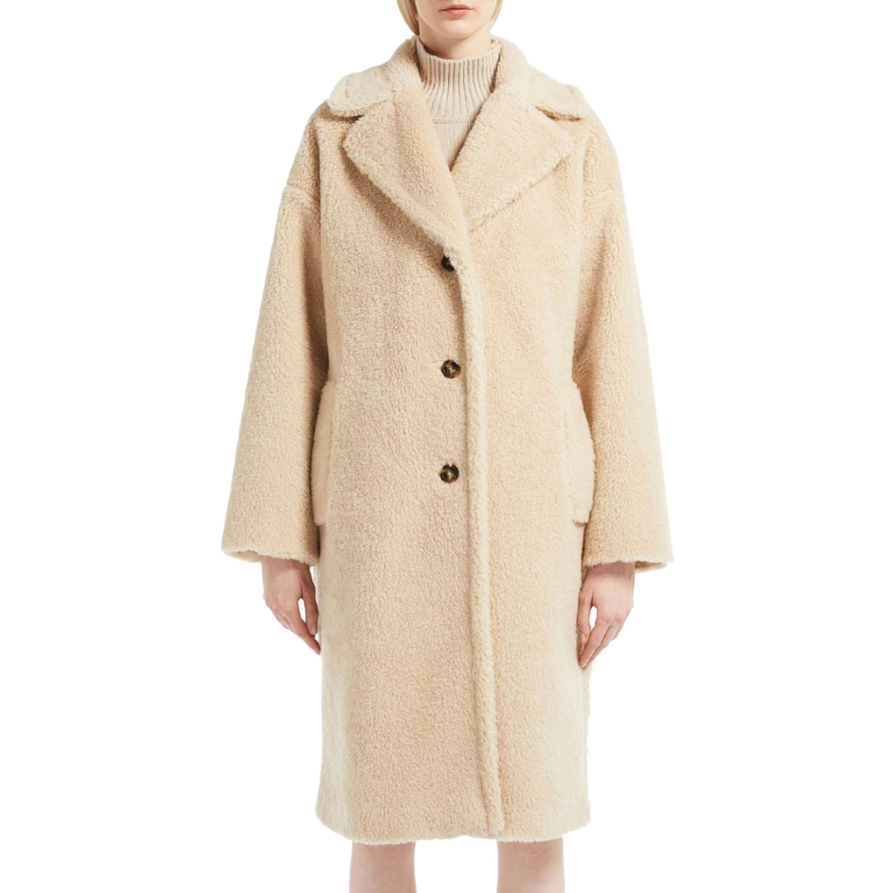 MAX MARA WEEKEND Cappotto Salmone Donna Crema 50160323600 005 CREMA 