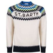 MC2 SAINT BARTH Maglione Girocollo Nordic Icelandic Uomo Bianco HER0014/00133C BIANCO 
