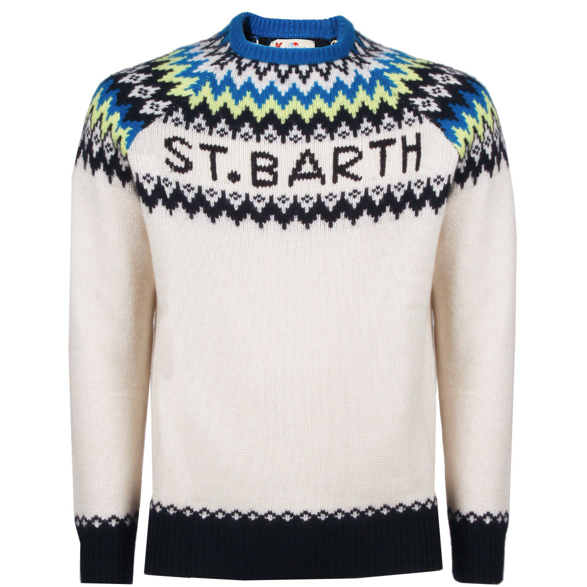 MC2 SAINT BARTH Maglione Girocollo Nordic Icelandic Uomo Bianco HER0014/00133C BIANCO 