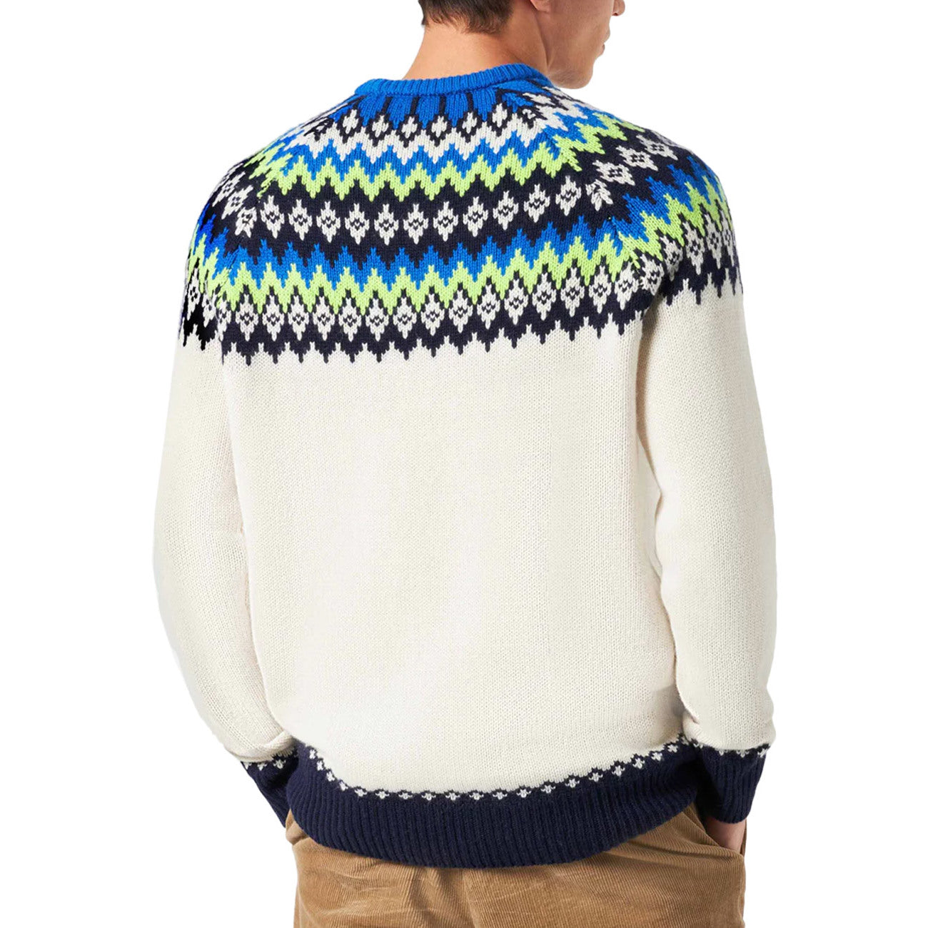 MC2 SAINT BARTH Maglione Girocollo Nordic Icelandic Uomo Bianco HER0014/00133C BIANCO 