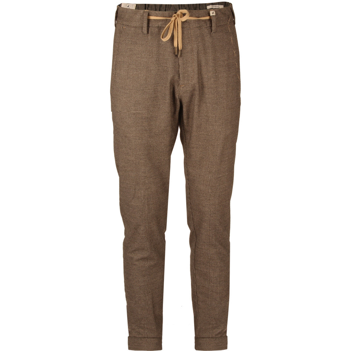 MYTHS Pantalone Pied De Poule Uomo Beige Marrone 22WM12L/17 245 BEIGE MARRONE 