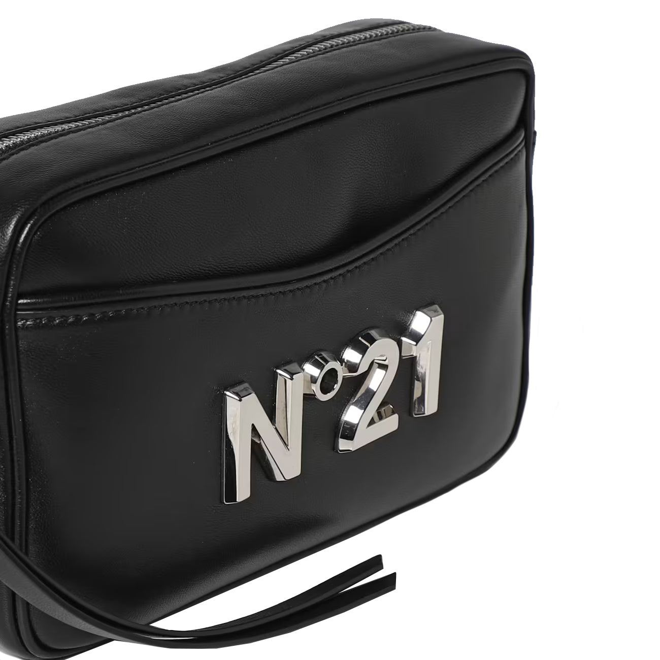 N°21 Camera Bag In Pelle Donna Nero 22IBP0920NP00/N001 BLACK 