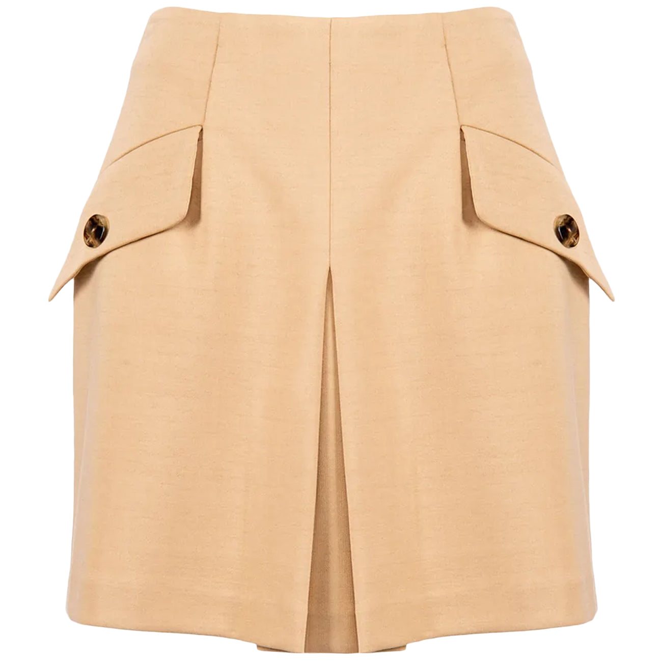 NENETTE Gonna Mini Twill Misto Lana Donna Oro 34BB/GIN 0108. ORO 