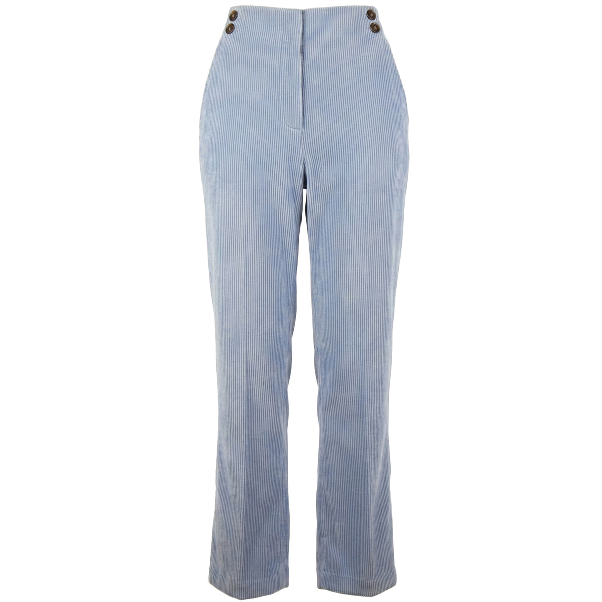 NENETTE Pantalone Gamba Dritta Velluto Rocciatore Donna Blue Steel 34TJ/EPONY 1069. BLUE STEEL 