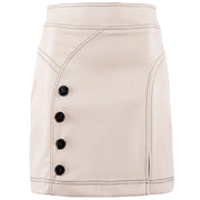NENETTE Gonna Mini Ecopelle Pesante Donna Alabastro 34TJ/GRANNY 0052. ALABASTRO 