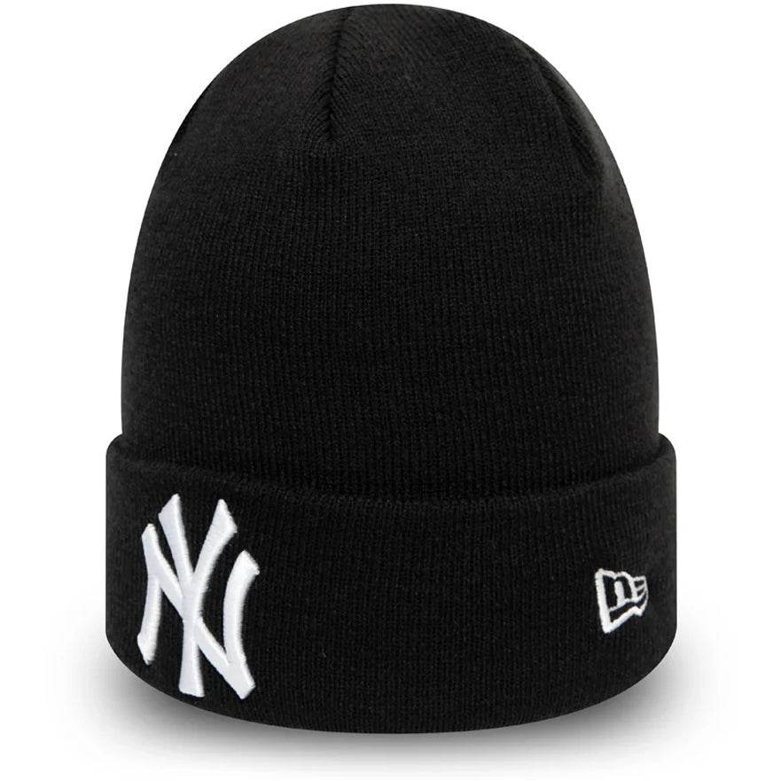 NEW ERA Cappello Beanie New York Yankees Uomo Black White 12122728 BLACK/WHITE 
