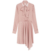 PENNYBLACK Abito Disco Raso Seersuker Donna Rosa Pois Moro 12240822 2 ROSA/POIS/MORO 