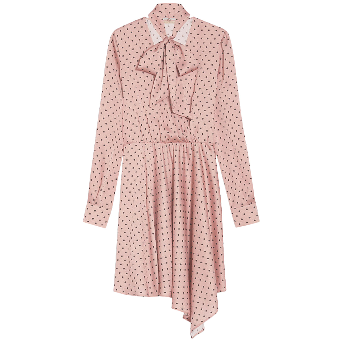 PENNYBLACK Abito Disco Raso Seersuker Donna Rosa Pois Moro 12240822 2 ROSA/POIS/MORO 