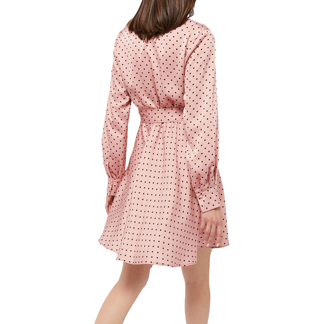 PENNYBLACK Abito Disco Raso Seersuker Donna Rosa Pois Moro 12240822 2 ROSA/POIS/MORO 