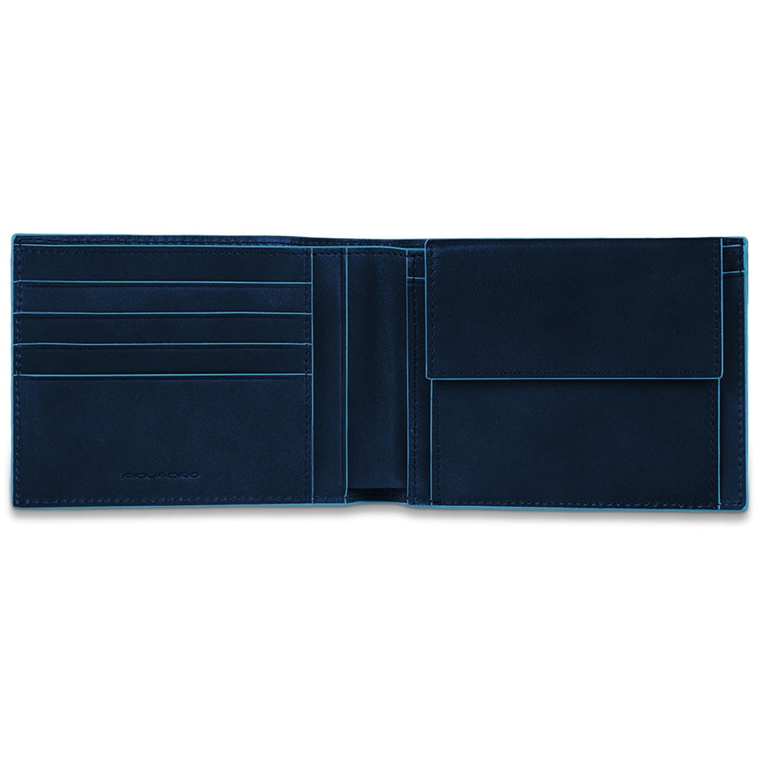 PIQUADRO Portafoglio Con Portamonete Uomo Blu PU257B2R BLU2 