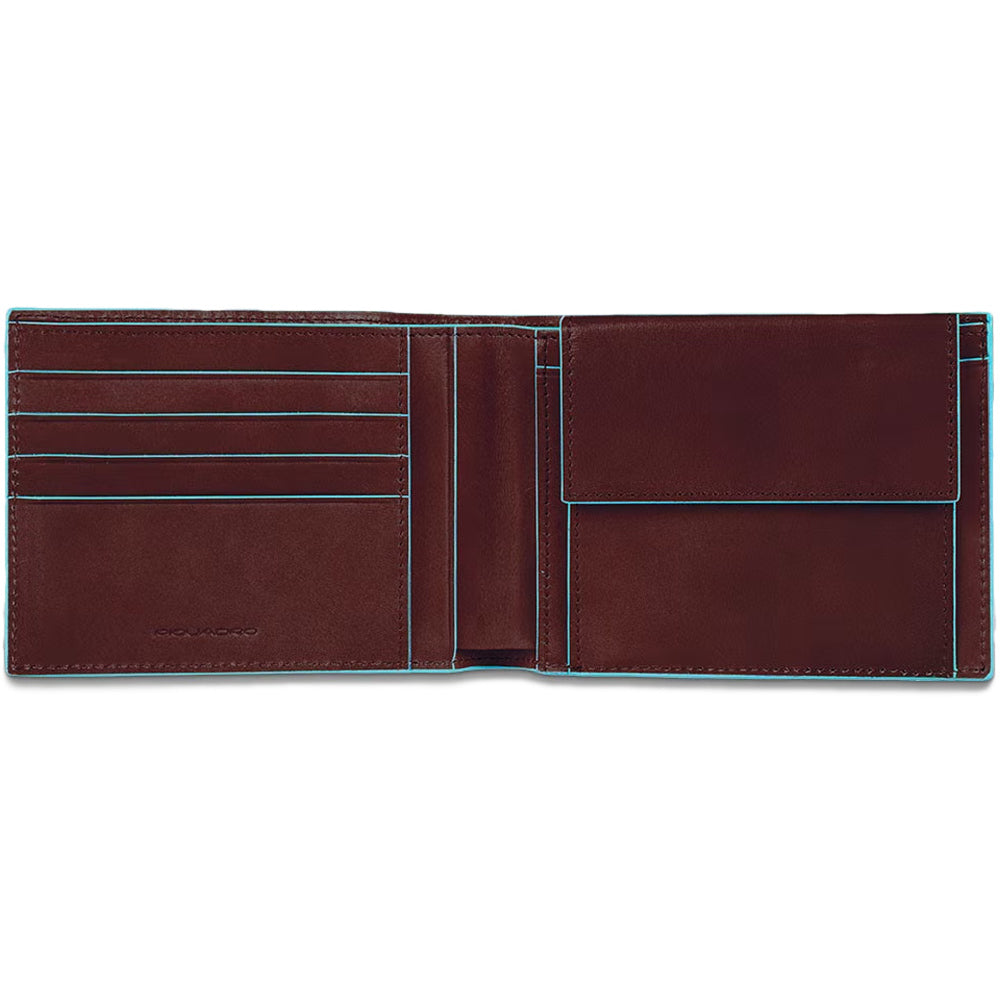 PIQUADRO Portafoglio Con Portamonete Uomo Moro PU257B2R MORO 