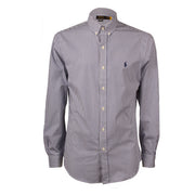 POLO RALPH LAUREN Camicia Popeline Slim Fit Bacchetta Uomo Navy/White 710859881 NAVY/WHITE 