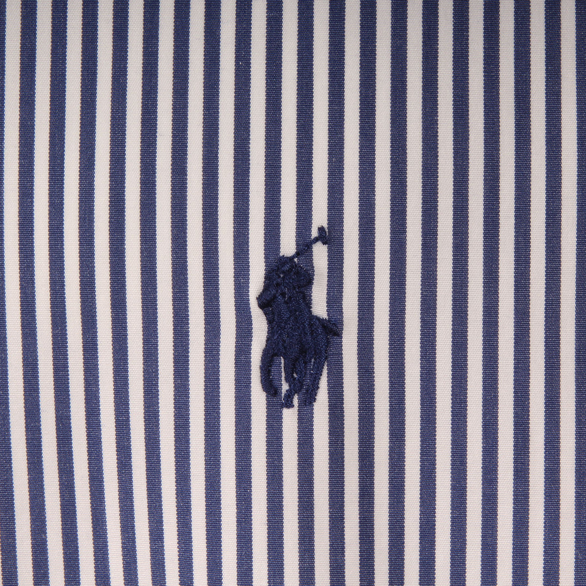 POLO RALPH LAUREN Camicia Popeline Slim Fit Bacchetta Uomo Navy/White 710859881 NAVY/WHITE 