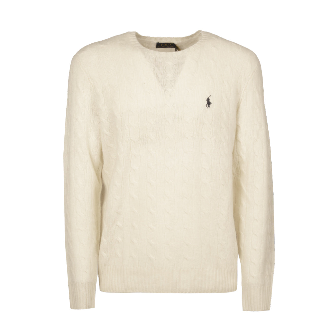 POLO RALPH LAUREN Maglia In Lana E Cashmere A Trecce 710876762 010 ANDOVER CREAM 