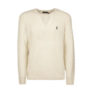 POLO RALPH LAUREN Maglia In Lana E Cashmere A Trecce 710876762 010 ANDOVER CREAM 