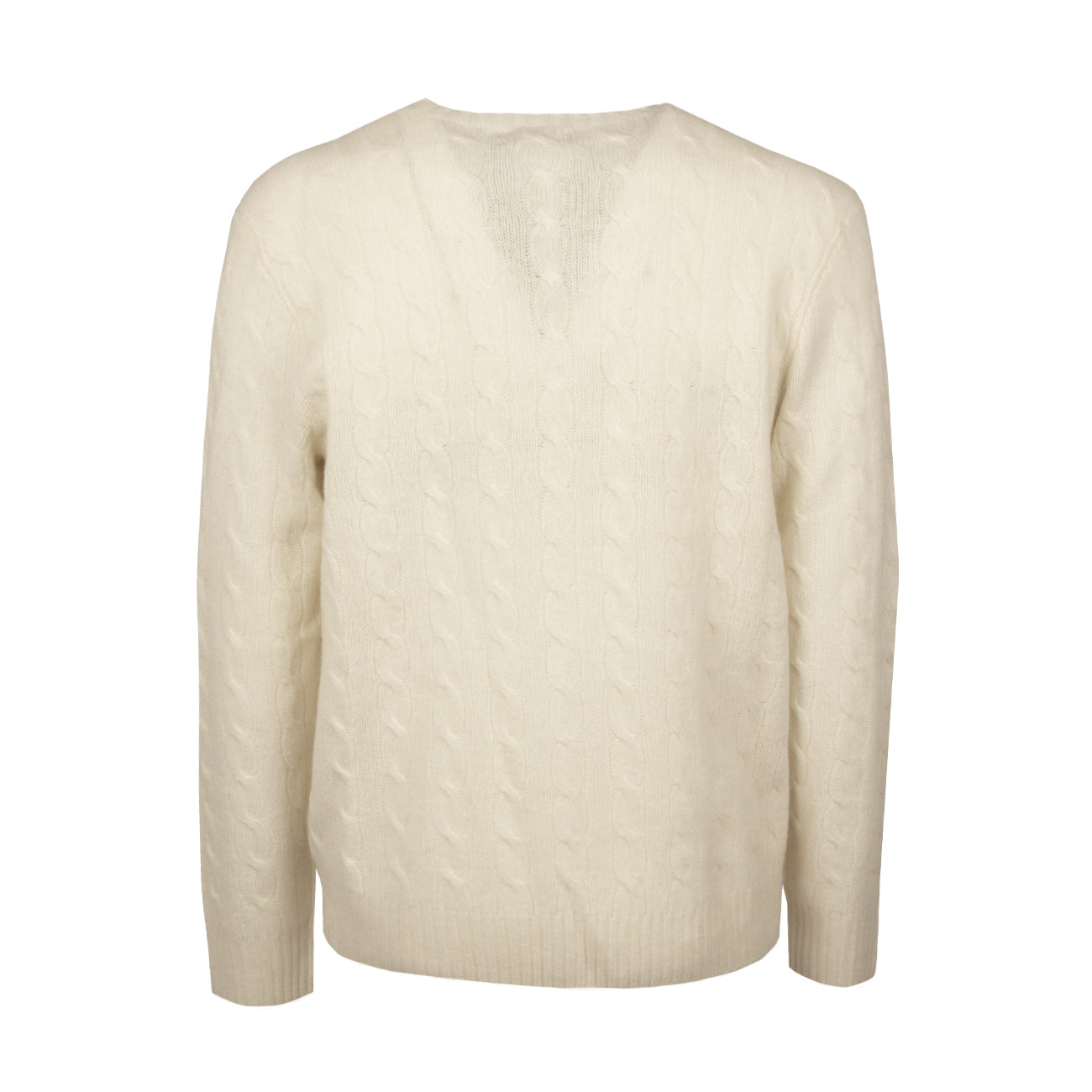 POLO RALPH LAUREN Maglia In Lana E Cashmere A Trecce 710876762 010 ANDOVER CREAM 