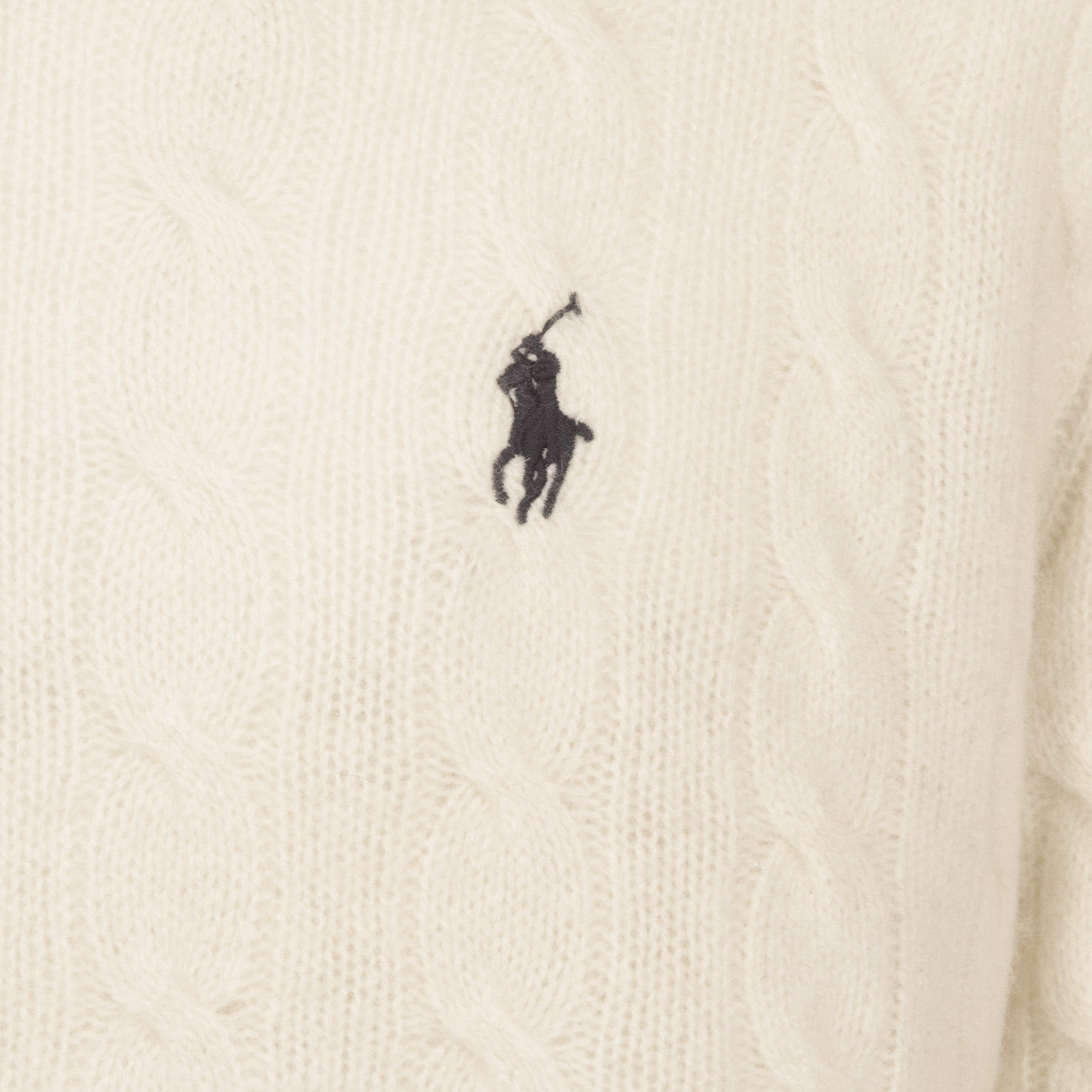 POLO RALPH LAUREN Maglia In Lana E Cashmere A Trecce 710876762 010 ANDOVER CREAM 
