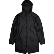 RAINS Impermeabile Long Jacket Con Cappuccio Unisex Nero RA12020 BLACK 