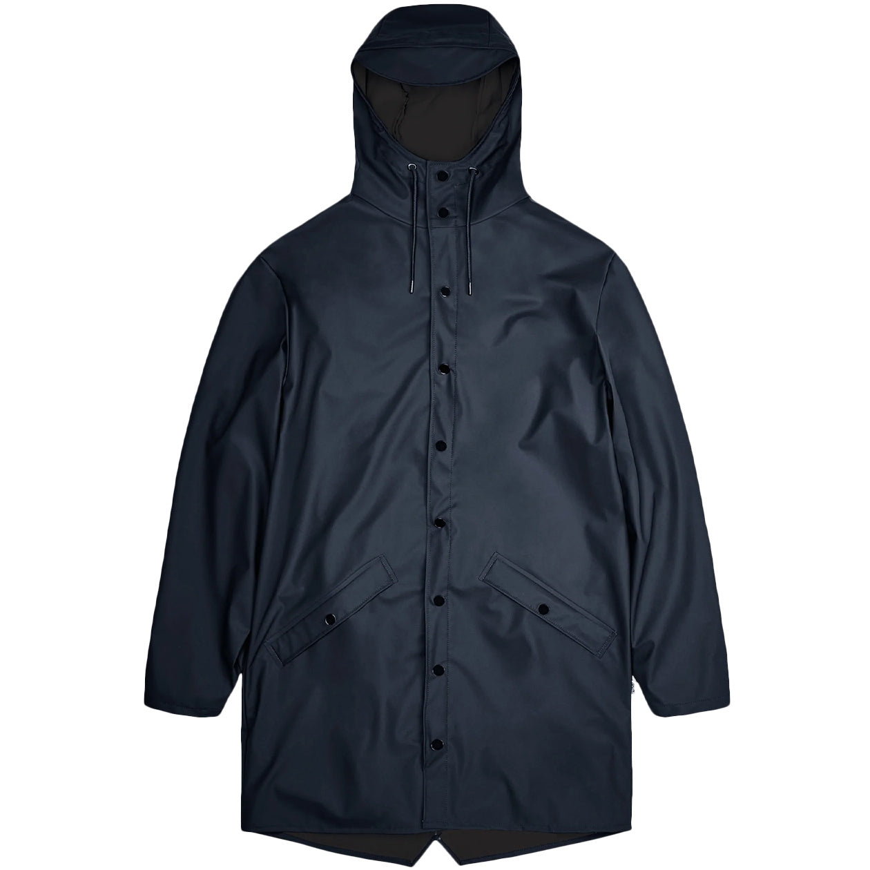 RAINS Impermeabile Long Jacket Con Cappuccio Unisex Navy RA12020 NAVY 