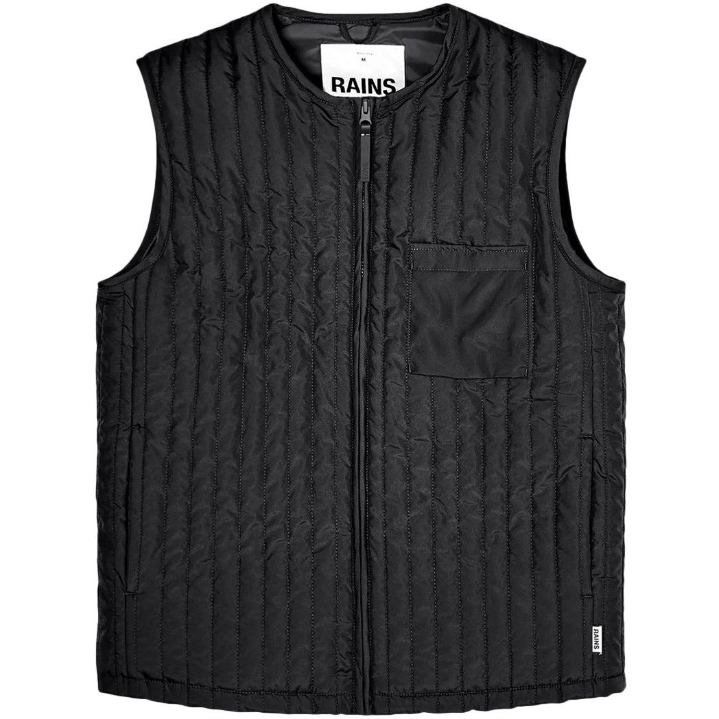 RAINS Smanicato Liner Vest Unisex Nero RA18320 BLACK 