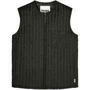 RAINS Smanicato Liner Vest Unisex Green RA18320 GREEN 