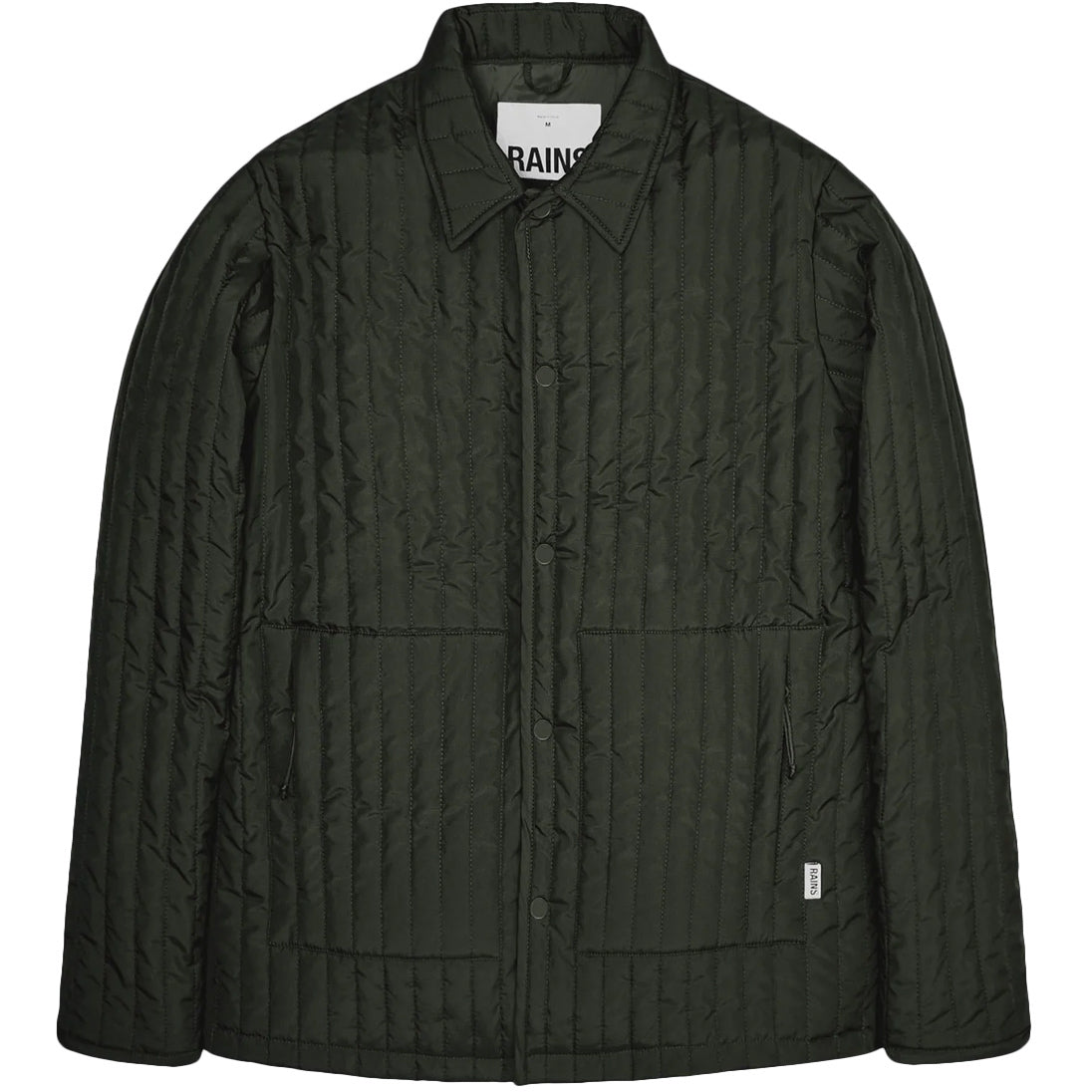 RAINS Giacca Trapuntata Liner Shirt Unisex Green RA18610 GREEN 
