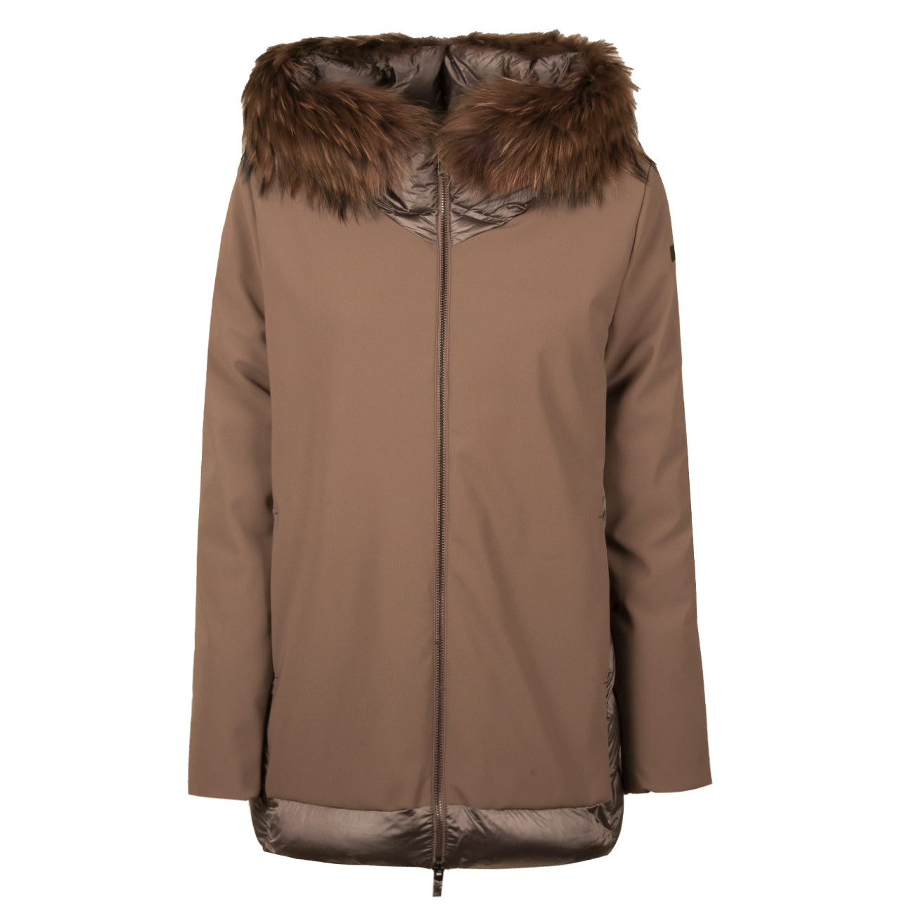 RRD Jacket Winter Hybrid Zar Fur Donna Tortora W22508FT 50 TORTORA 