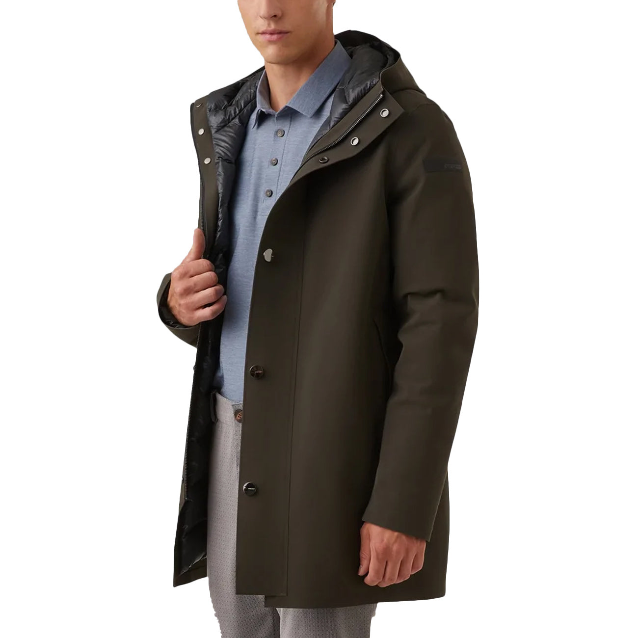 RRD Jacket Down Under Parka Taglio Laser Uomo Verde Militare WES006 21 VERDE MILITARE 