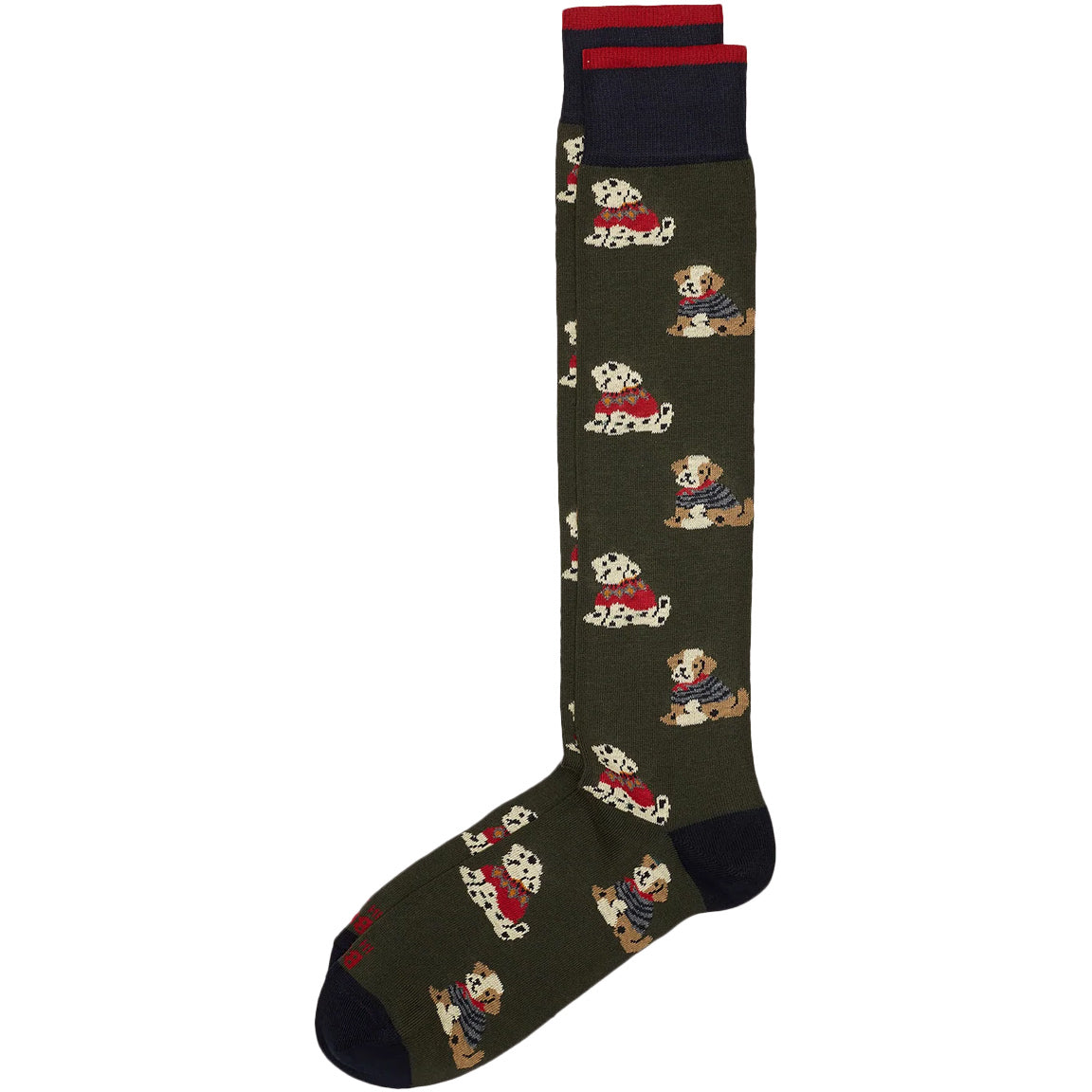 SOX IN THE BOX Calze Funny Dog Unisex Verde Militare FW220019 0031 VERDE MILITARE 