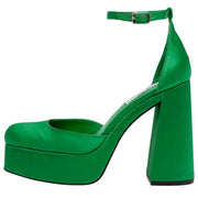 STEVE MADDEN Decollete Platform Donna Verde SMSLONDYN GREEN 