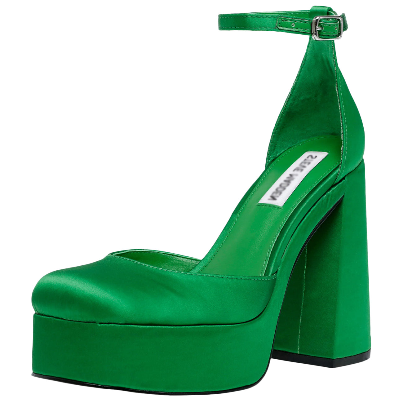 STEVE MADDEN Decollete Platform Donna Verde SMSLONDYN GREEN 