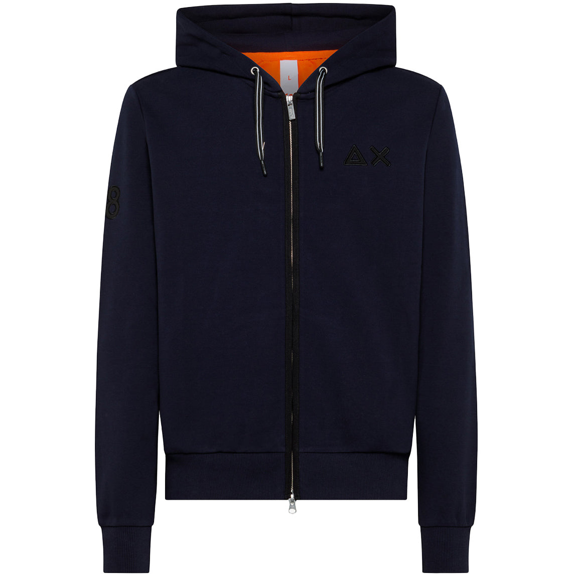 SUN68 Felpa Con Cappuccio Uomo Navy Blue F42114 07 NAVY BLUE 