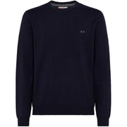 SUN68 Pull Over Round Solid Uomo Navy Blue K42101 07 NAVY BLUE 
