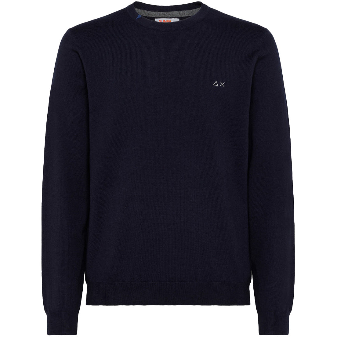 SUN68 Pull Over Round Solid Uomo Navy Blue K42101 07 NAVY BLUE 