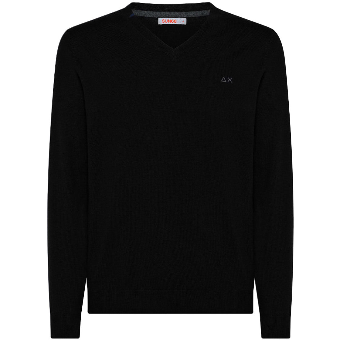 SUN68 Pullover Con Scollo A V Uomo Nero K42102 11 NERO 