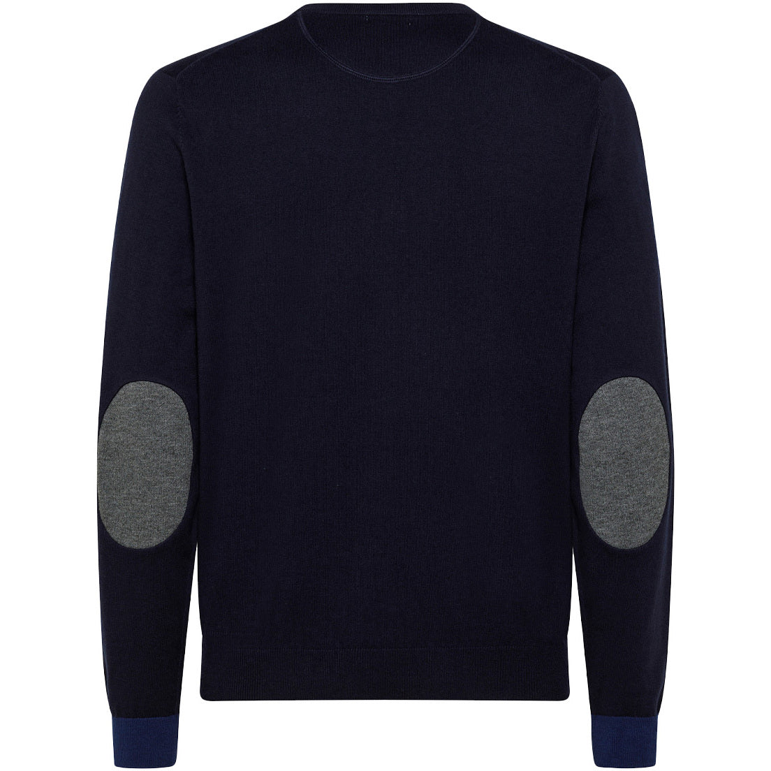SUN68 Pullover Round Elbow Contrast Uomo Navy Blue K42110 07 NAVY BLUE 