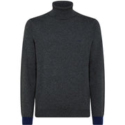 SUN68 Dolcevita Elbow Contrast Uomo Grigio Scuro K42111 47 GRIGIO SCURO 