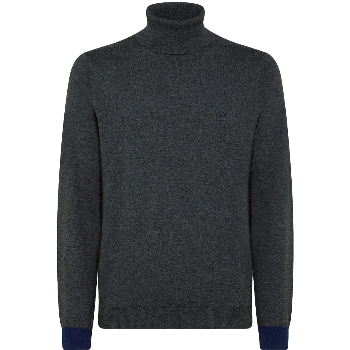 SUN68 Dolcevita Elbow Contrast Uomo Grigio Scuro K42111 47 GRIGIO SCURO 