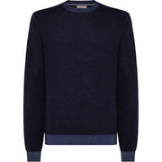 SUN68 Pullover Round Vintage Uomo Navy Blue K42127 07 NAVY BLUE 