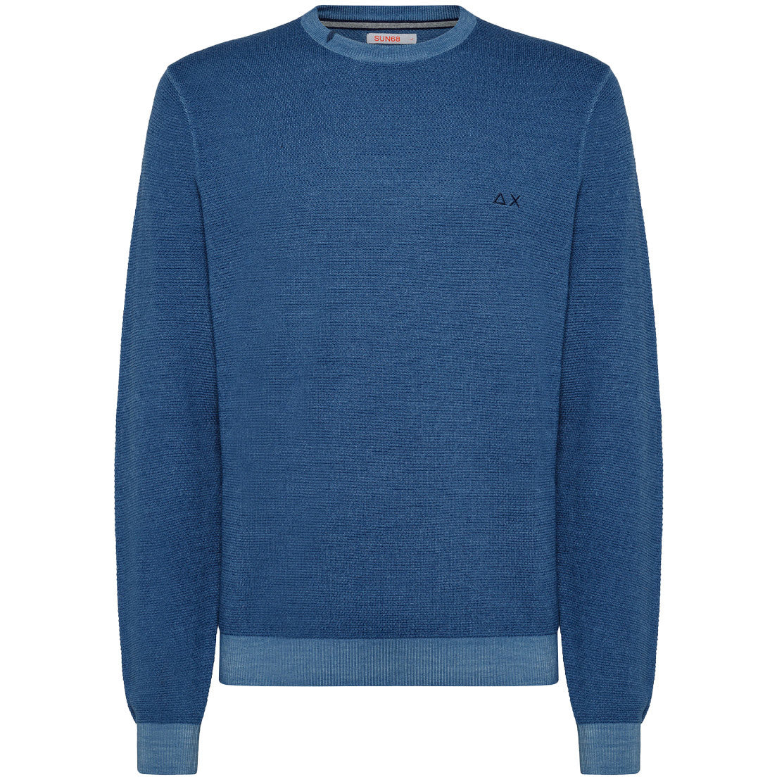 SUN68 Pullover Round Vintage Uomo Avio K42127 56 AVIO 