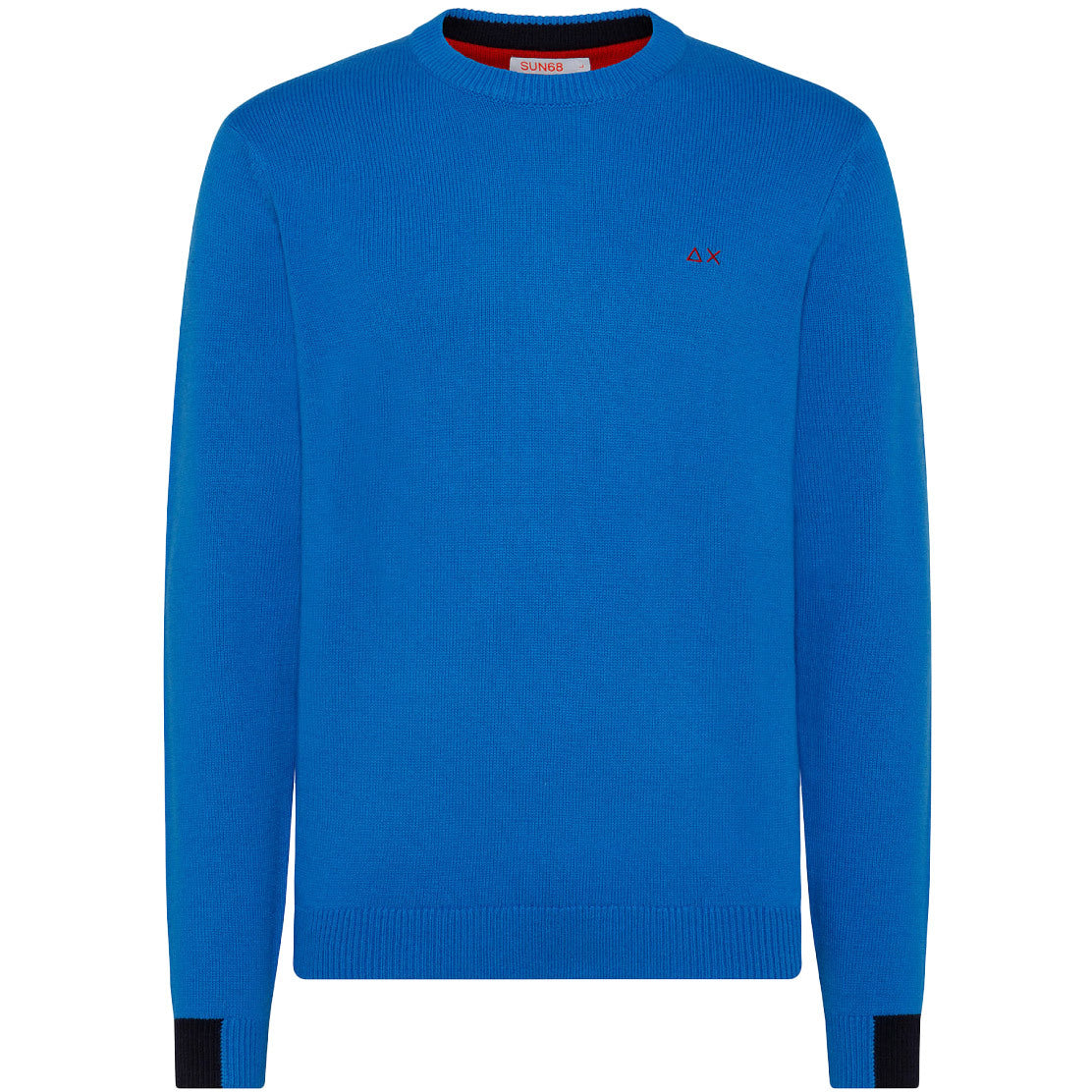 SUN68 Pullover Polsini Colorati Uomo Royal K42134 58 ROYAL 