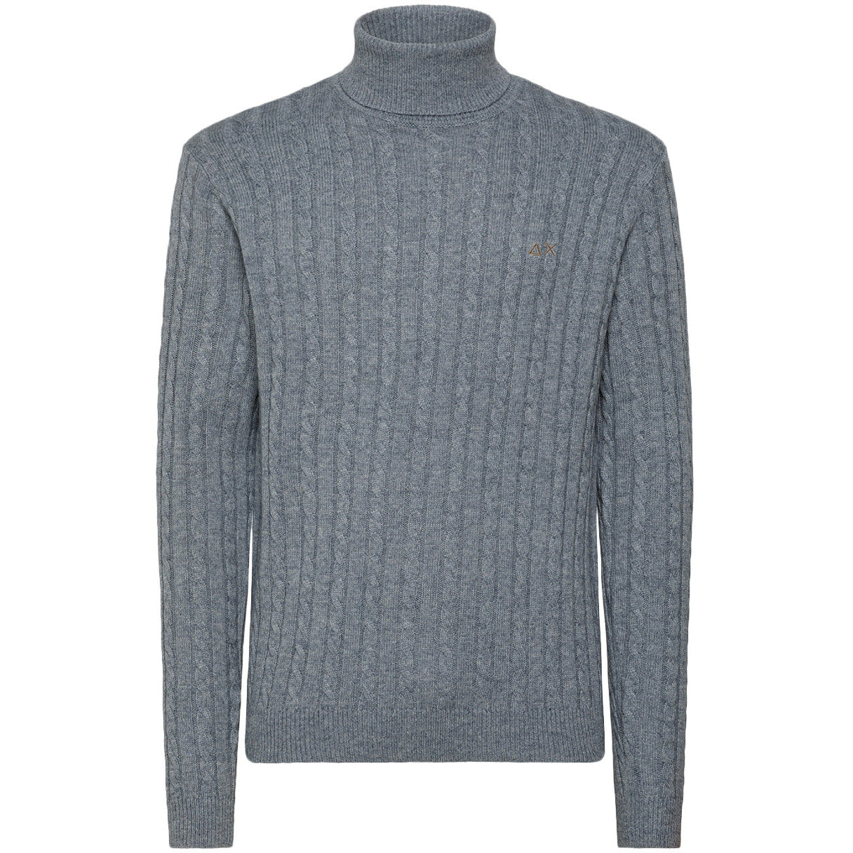 SUN68 Dolcevita Turtle Cable Uomo Grigio Chiaro K42139 06 GRIGIO CHIARO 