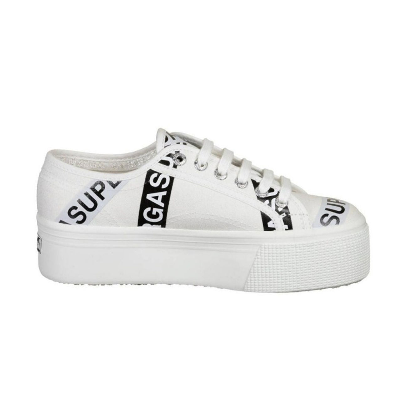 SUPERGA Sneakers 2790 Donna White Grey Black S41161W A0OWHITEGREY.BLACK 